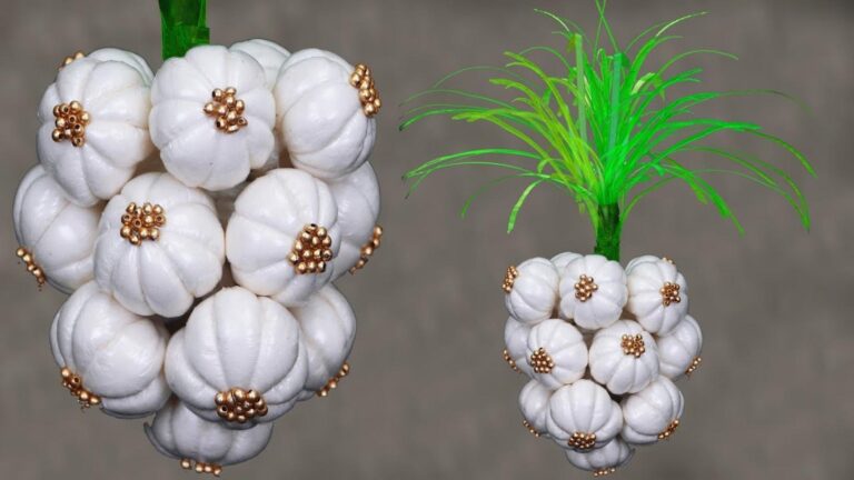 Dieser einfache Trick verwandelt Cottonsreste in bezaubernde Knoblauch-Deko… entdecke
