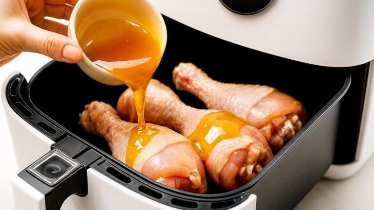 Dieser einfache Trick macht Hähnchenkeulen in der Heißluftfritteuse knuspriger als je