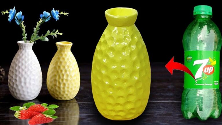 Dieser einfache Trick verwandelt eine Plastikflasche in einen stilvollen Blumenvase…