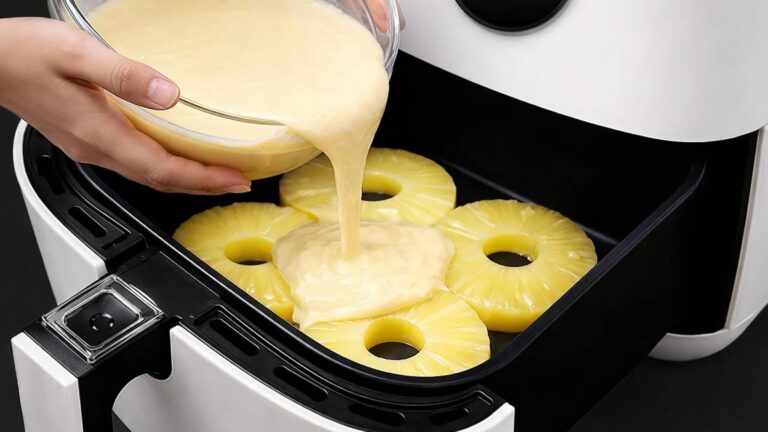 Ein alter Trick verwandelt Dosenananas im Airfryer in einen himmlischen Kuchen… probier es aus!