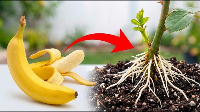 7 erstaunliche Tricks: So wachsen Rosenstecklinge über Nacht mit Bananenschalen!