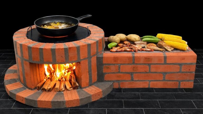 Erstelle eine 2-in-1 Holzofen aus Ziegeln: 5 einfache Schritte für dein Zuhause!