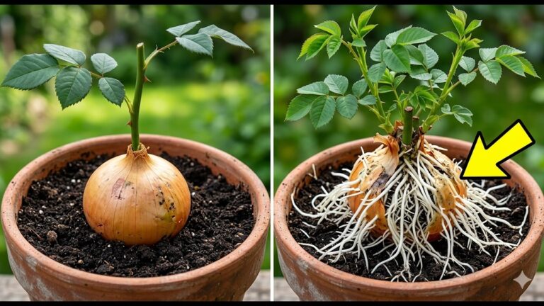 Züchte 7 Rosen aus Zwiebeln – So einfach explodieren die Wurzeln!