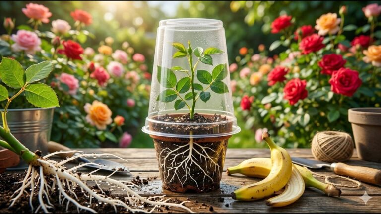 Banana-Schalen für Rosensetzlinge: 5 überraschende Ergebnisse! 🌹
