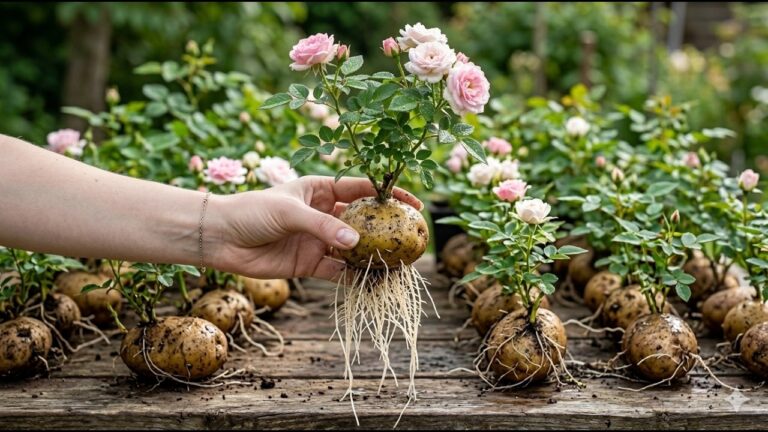 6 überraschende Schritte: So wachsen Rosen aus Kartoffeln schnell und gesund!