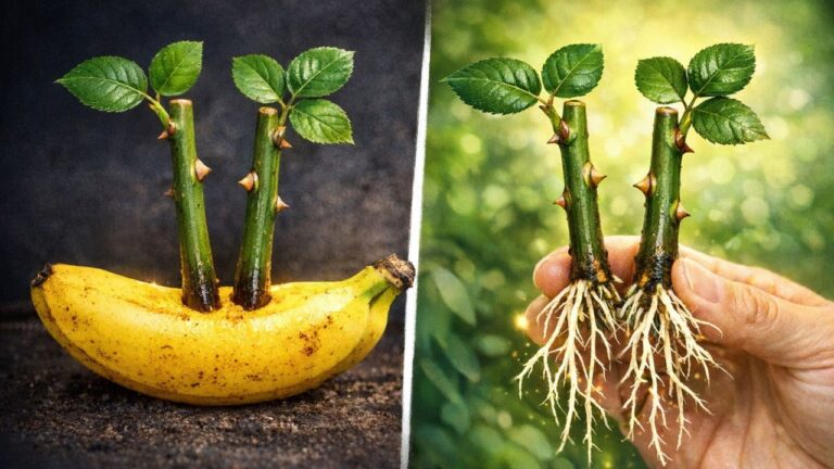 Entdecke 5 Schritte für schnelle Wurzelbildung von Rosen mit Bananen!