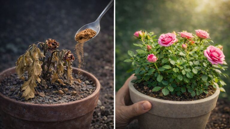 Mit nur einem Löffel die verblühte Rose über Nacht zum Blühen bringen!