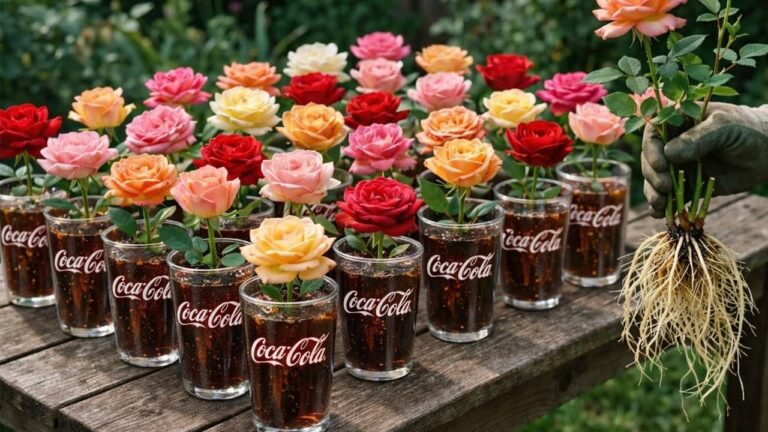 5 Schritte: Rosenstecklinge über Nacht mit Coca-Cola bewurzeln! 100% natürlich entdecken