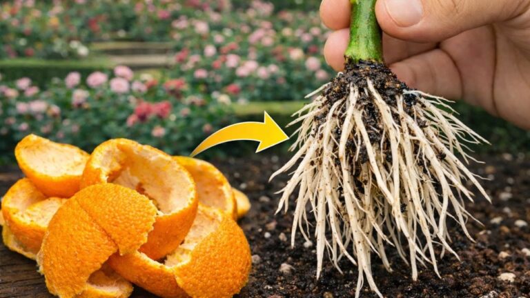 Massive Wurzeln in 7 Tagen: So züchtest du mit Orangenschalen Rosen!
