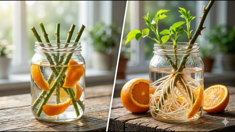 Rosen aus Orangenschalen ziehen: 5 einfache Schritte für deinen Garten!