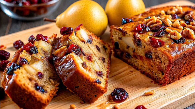 5 Schritte zu einem schnellen Rezept: Haferflocken mit Birne, ohne Mehl und Zucker!