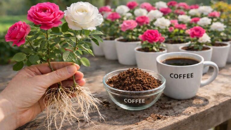 7 geniale Kaffee-Tricks für explosiven Wurzelwachstum bei Rosen 🌹