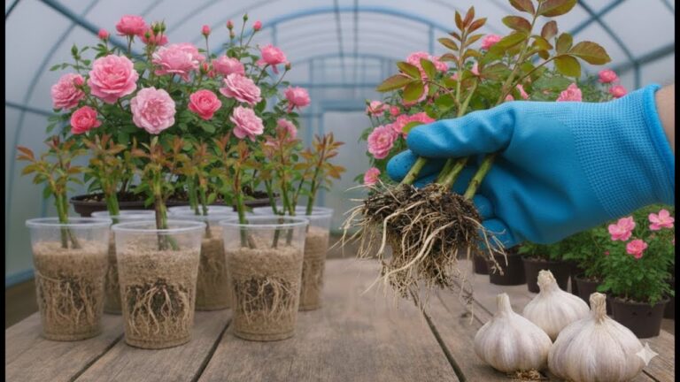 7 Tipps für die blitzschnelle Vermehrung von Rosen mit Knoblauch!