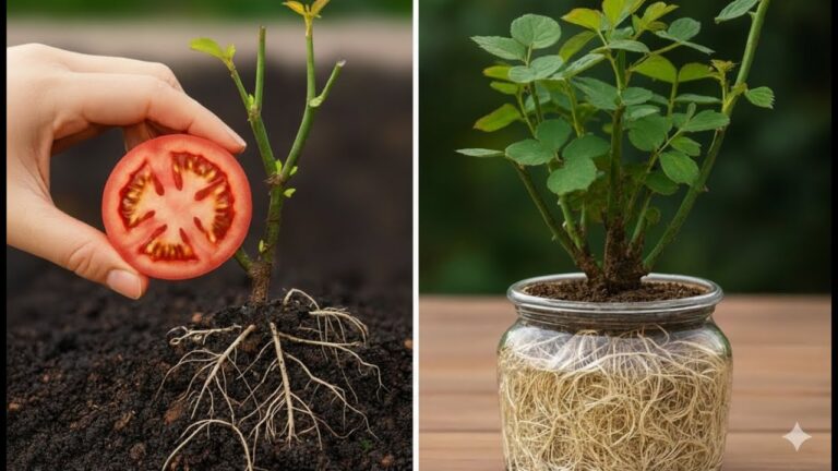 Mit 1 Tomatenscheibe 1001 Wurzeln und Triebe schneller wachsen lassen!