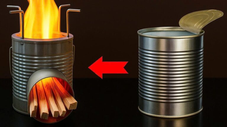 5 kreative Schritte für einen einfachen Rocket Stove aus Konservendosen